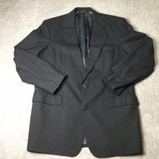 Vintage Brooks Brothers Makers Coat Blazer 40 Wool Charcoal Gray USA Union Made