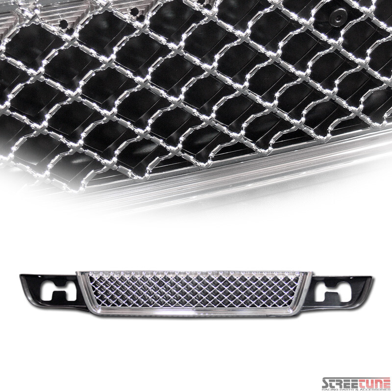 For 07-14 Yukon Denali Chrome Bentley Mesh Front Lower Grill Grille Replacement