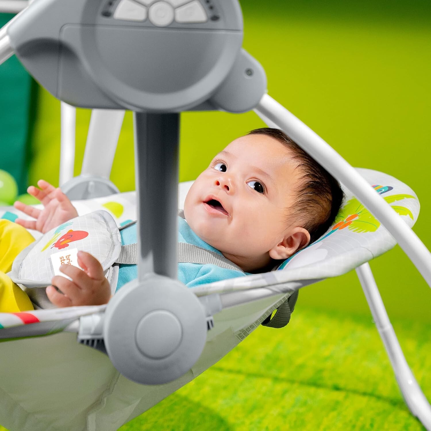 Playful Paradise Automatic Baby Swing with Music - Compact & Lightweight