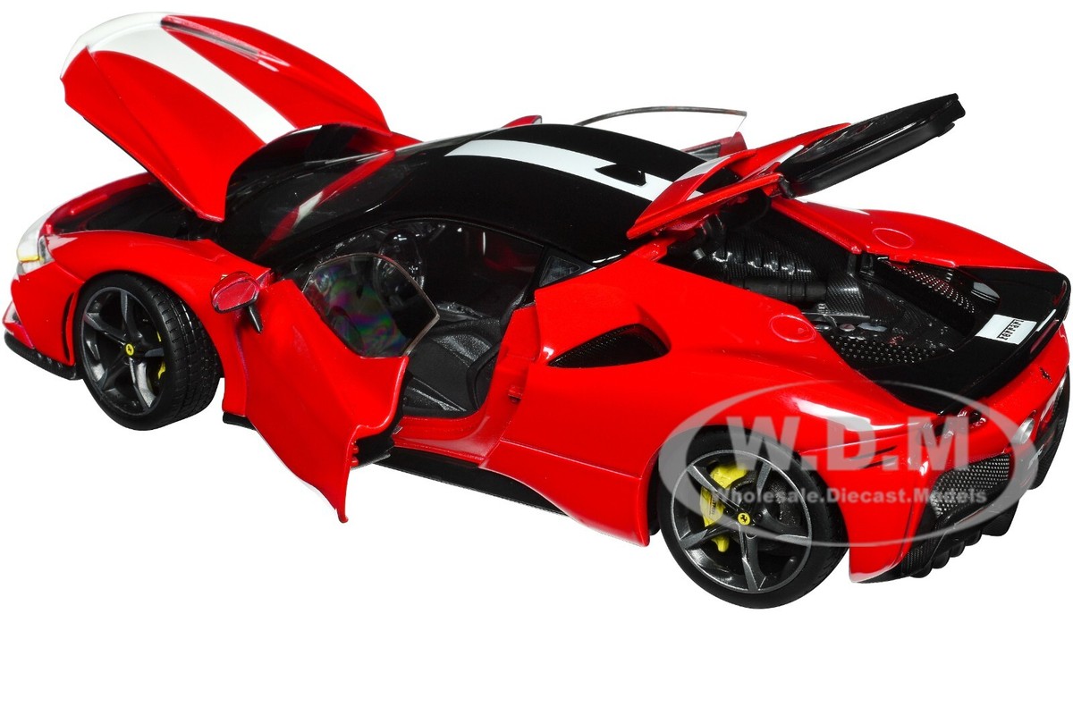 FERRARI SF90 STRADALE ASSETTO FIORANO RED 1/18 DIECAST MODEL BY