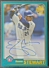 Shannon Stewart Autograph Toronto Blue Jays MLB Topps Fan Favorite Card #FFA-SS