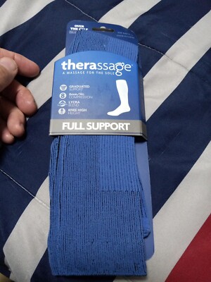 Therassage Full Support Over the Calf Compression Socks Size 9/11