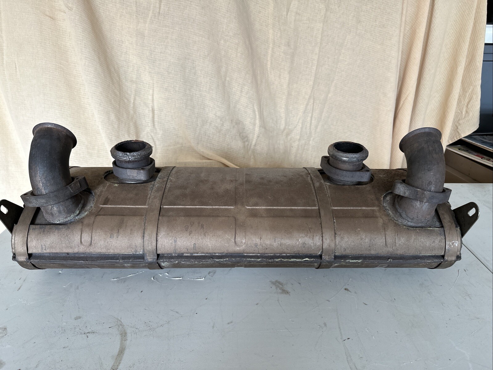 OEM Ferrari 348 TS/TB Front Exhaust Muffler 136277 Vintage