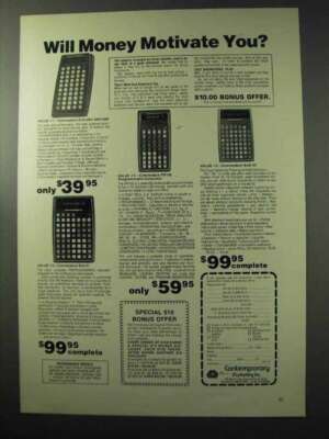 1977 Commodore Calculator Ad - SR4190R, PR100, Math 55