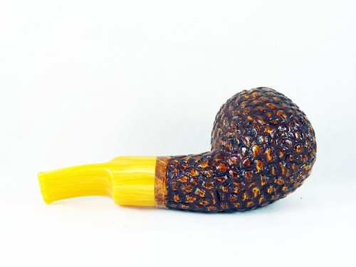 briar pipe Volkan chubby nosewarmer rustic pfeife handmade italy - Picture 6 of 8