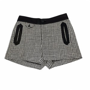 Rag Bone Intermix Women S Black Tweed Leather Trim Shorts Size 2 Ebay