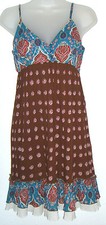 flowers Junior Small multi-color  spaghetti strap dress 