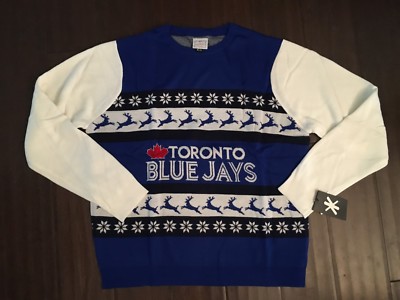 Toronto Blue Jays NEW Mens Medium Ugly Christmas Sweater MLB Baseball  Gift