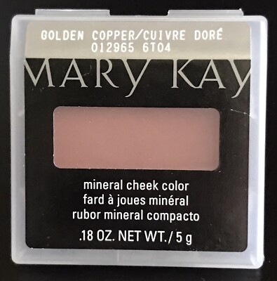 New In Package Mary Kay Mineral Cheek Color Blush Golden Copper Full Size