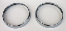 1941 1942 1946 Chevrolet Truck And 1940 Chevy Car Headlight Bezels Chrome Pair