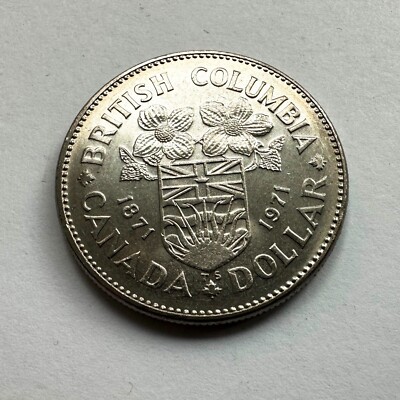 Canada 1971 $1 BC British Columbia Centennial Dollar Coin | eBay