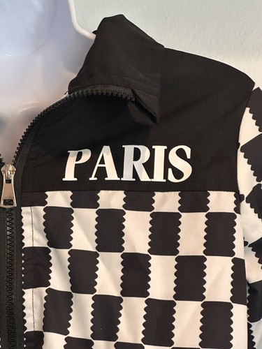 Shein Light Jacket Checkard Paris Size 10 Y - Picture 2 of 11