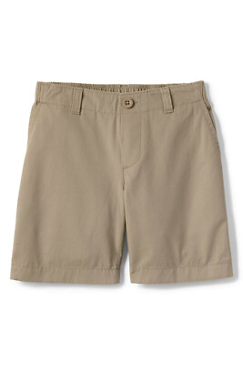 Lands' End NWT School Uniform Little Girls Elastic Waist Shorts