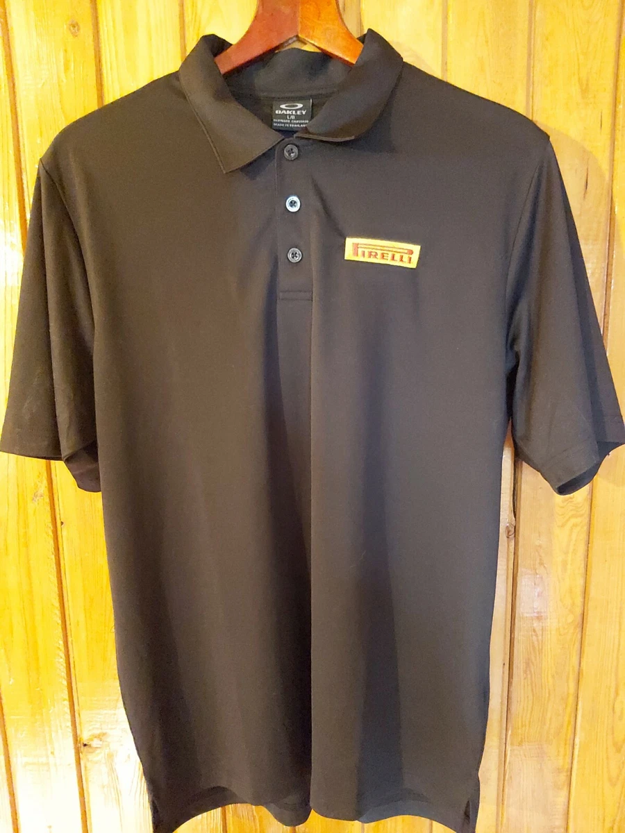 oakley black polo shirt