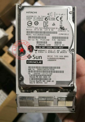 SUN Original 600GB SAS-2-LAUFWERK 6 Gbit/s 542-0287 390-0488-02 - Bild 1 von 3