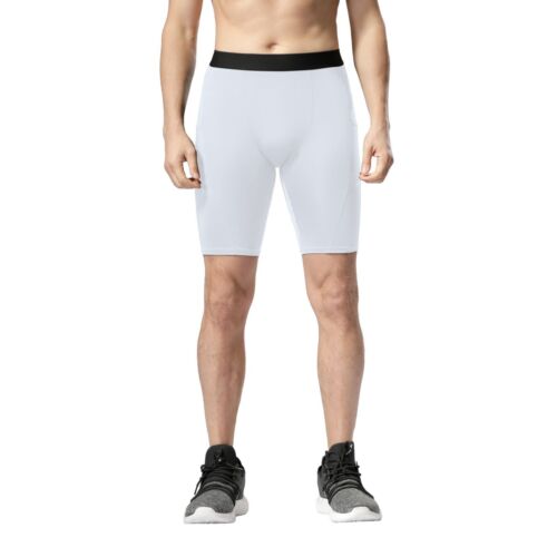 Men's Compression Shorts w/Pocket Running Workout Fitness Athletic Underwear - Picture 10 of 15