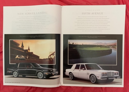 1989 Chrysler "NEW YORKER / LeBARON / CONQUEST +" - Original Car Brochure - Picture 2 of 5