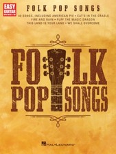 Folk Pop Songs Sheet Music for Easy Guitar with Notes and Tab NEW 000222701