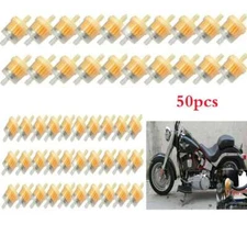 50pcs 6MM 7MM 1/4" INLINE FUEL GAS FILTER LAWN MOWER SMALL ENGINE FUEL FILTER