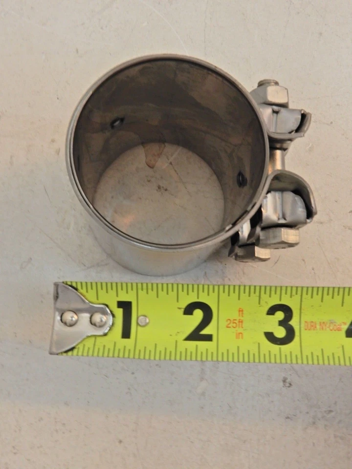 Abrazadera de tubo de escape 28641-C8540QQH Hyundai Sonata Elantra OEM 2,5" Foto 2 de 3