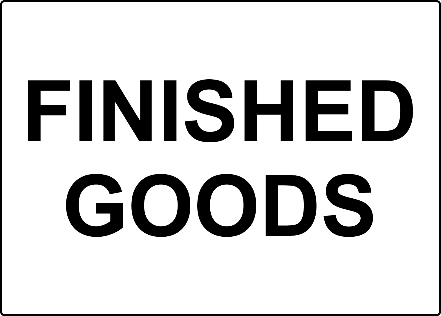 Laminated Vinyl Decal Sticker Label for Finished Goods