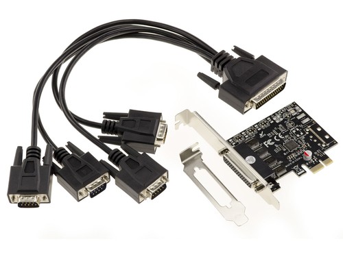 Carte PCIE SERIE RS232 PCI EXPRESS - 4 PORTS COM DB9 SUR PIEUVRE - 第 2/2 張圖片