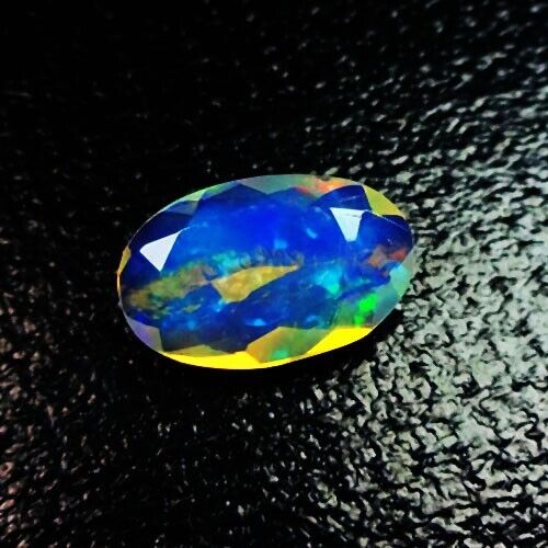 4.85 CTS NATURAL VVS FULL FIRE  COLOR PLAY OVAL CUT BEST ETHIOPIAN WELO OPAL - Picture 1 of 2
