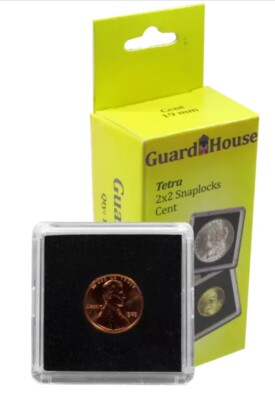 10 Guardhouse Tetra 2x2 Coin Holder 19mm Penny Cent Indian Case