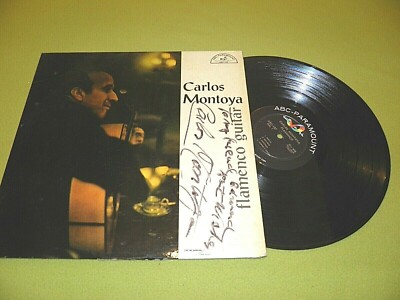 Carlos Montoya - Flamenco Guitar 1957 LP Signed Autographed By Carlos Montoya !!
