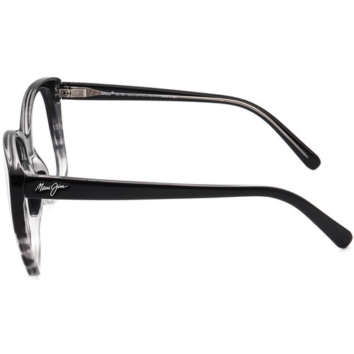 Maui Jim Sunglasses Frame Only MJ 794-02GT Mele Black/Gray Square Italy 55 mm - Picture 5 of 6