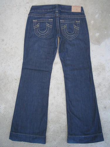 Pantalones de mezclilla True Religion Candice talla 26 100 % algodón azul oscuro - Imagen 4 de 12