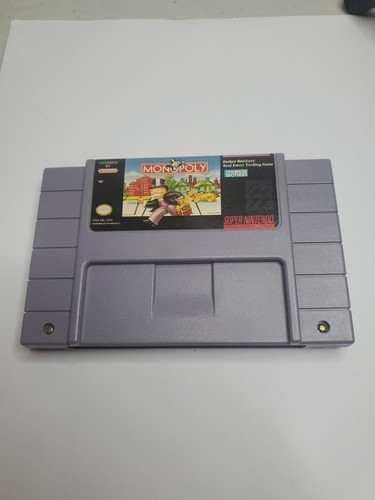 Monopoly (Super Nintendo Entertainment System, 1991) Cartridge Only - Picture 2 of 5