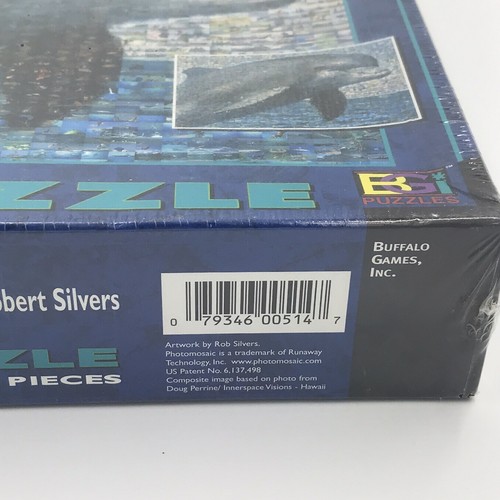 Photomosaics Dolphin Jigsaw Puzzle Robert Silvers Buffalo Games 1000 Piece - Picture 5 of 6