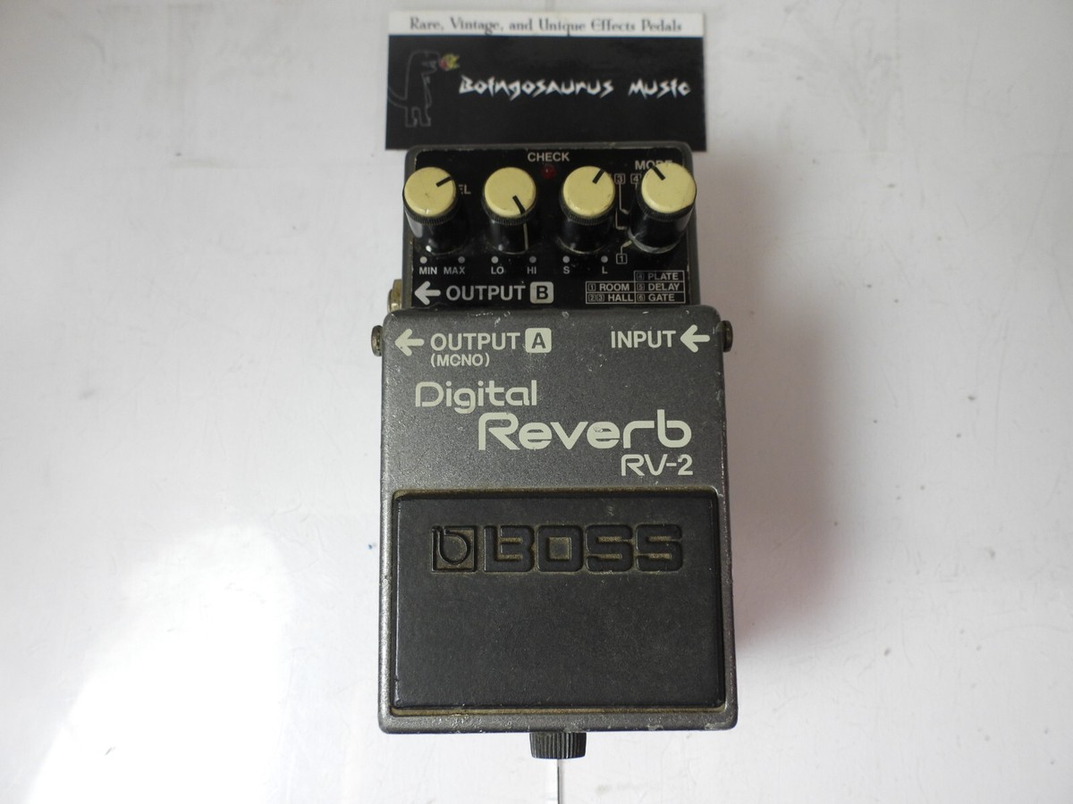 Vintage Boss RV-2 Digital Reverb Effects Pedal Free USA