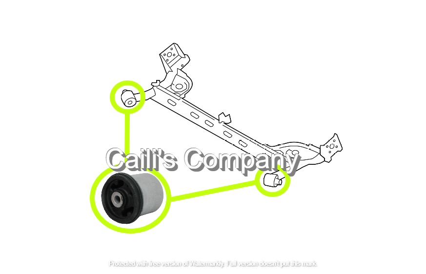 55316-AX600 (2 PCS) REAR CROSSMEMBER Bushing Set for 2006-2012