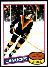1980-81 Topps EX-NM Lars Lindgren Rookie Vancouver Canucks #177