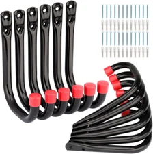 12 Pack Garage Storage J Hooks, 4.1Inches Heavy Duty Wall Mount Utility Hangers