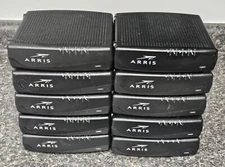 LOT OF 10 ARRIS CM820A Cable Modem 8x4 Chs - Black w/ Power & Ethernet Cords