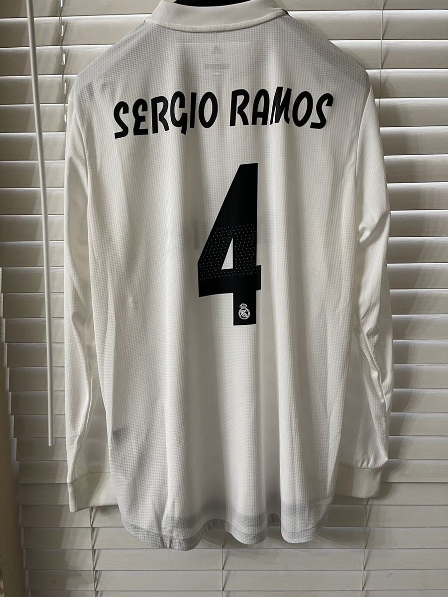 adidas Real Madrid Sergio Ramos シャツ Mサイズ Real Madrid Sergio Ramos Psg Shirt CL Adidas Player Issue