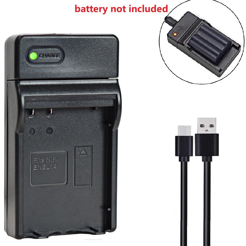 USB Battery charger For Nikon EN-EL14 D5500 D5600 D5300 D5200 D5100 D3300  P7700