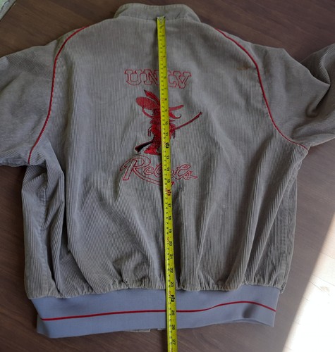 RARE Vintage UNLV Rebels Athletic Club Corduroy Bomber Jacket Swingster XL - Picture 14 of 15