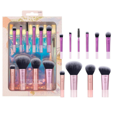10Pcs Real Techniques Makeup Pinsel Set Stiftung Glatt Blender Schwämme Puff