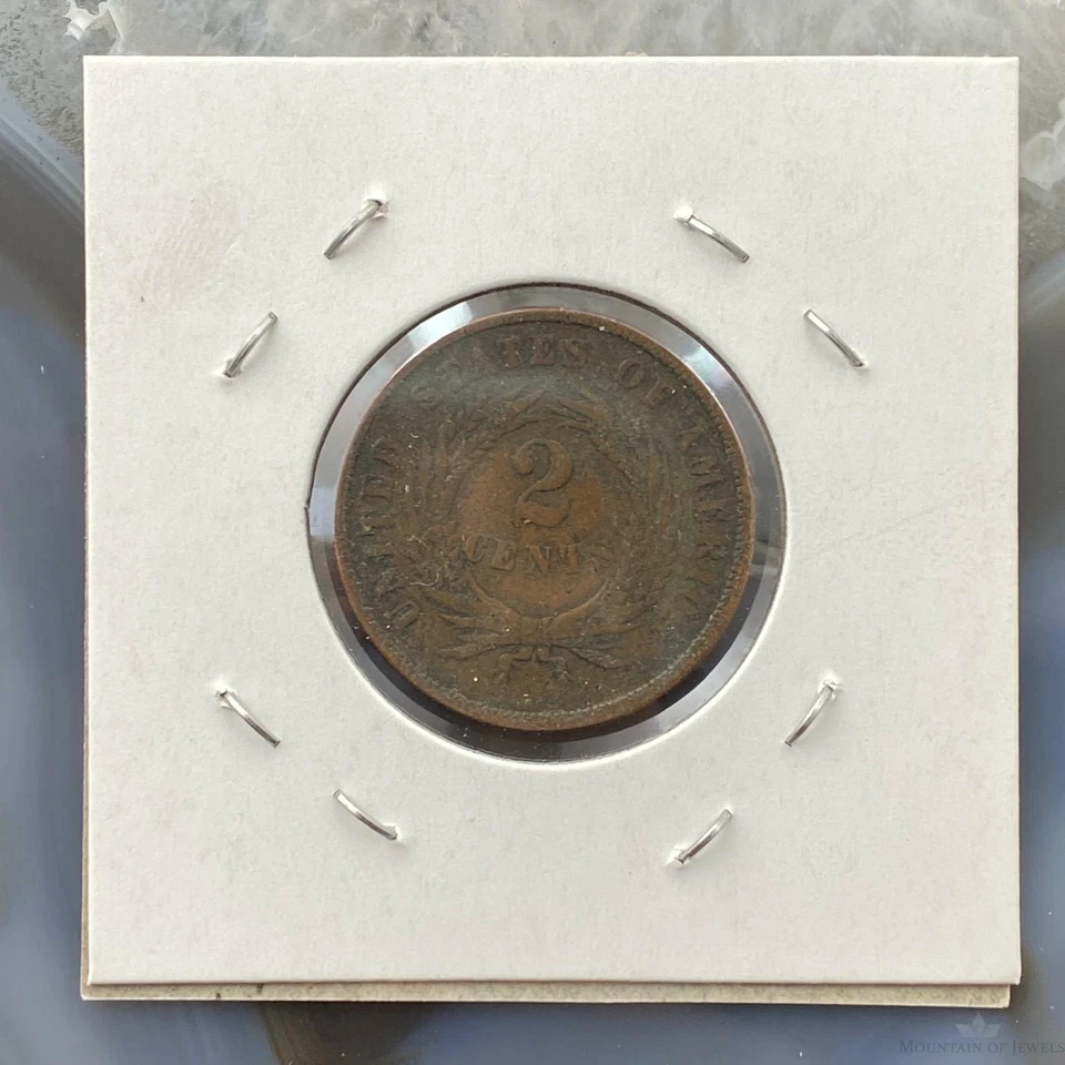 1867 US Two (2) Cent Piece Circulation Strike AG-G Collectible Coin #71720-1 - Image 3 of 4
