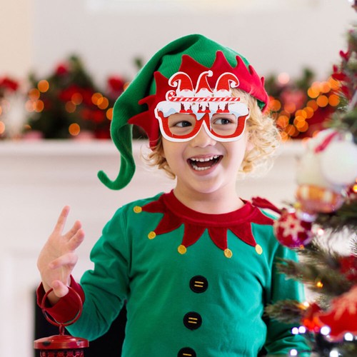 Cymwer Buon Natale Occhiali da Sole Moda Creativa Felice Anno Nuovo Occhiali SEN - Afbeelding 3 van 8