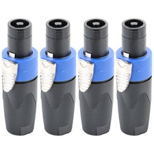 NEW 4PCS Neutrik NL4FX 4 Pole Speakon Cable Plug Connector for Speakers