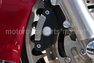 Chrome Front Brake Caliper Insert Set For Harley Touring & Road King FLHR (2008-Up) – 304 Stainless Steel