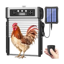 Automatic Chicken Coop Door Solar Powered,4 Modes Auto Chicken Door... Fast Ship