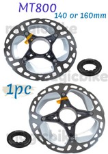 140 or 160mm Shimano RT-MT800 Disc Brake Center Lock Rotor New w/lock ring 1PC