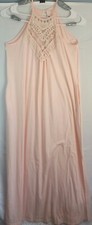 Ecowish Womens Sleeveless Long Maxi Dress With Pockets Size L Light Peachy Pink