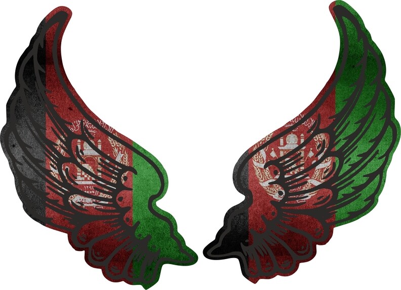 Sticker adesivi adesivo bandiera biker moto ali AFG Afghanistan